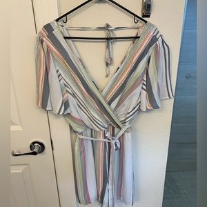 Trixxi Multicolor Romper - Large. Like new.